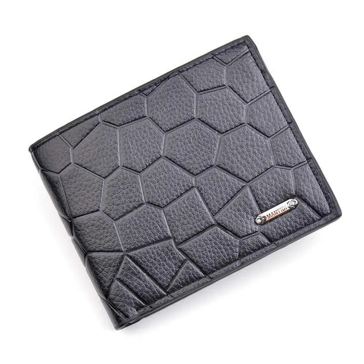 محفظة جلدية منخفضة الجودة من جلد البولي . Low-quality PU leather wallet, classic style, men's slim