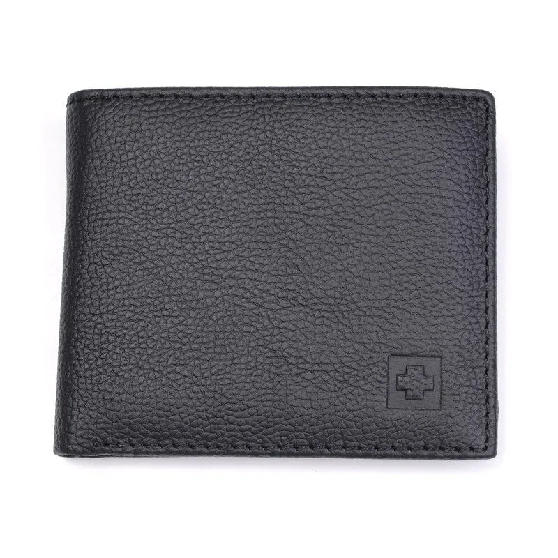100% Genuine Leather Wallet Men New Brand Purses for men Black Brown Bifold Wallet RFID Blocking Wallets With Gift Box MRF7