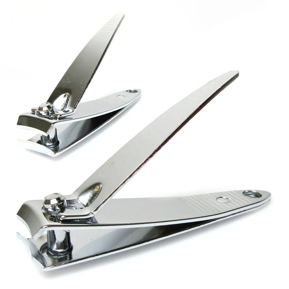 3 Pack Toe Nail Clippers Set Manicure Finger Nail Clipper Cutter Stainless Steel