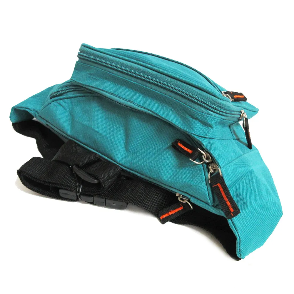 3PC Set Fanny Packs Adjustable Waist Bag Men Women Travel Sports Pouch Turquoise