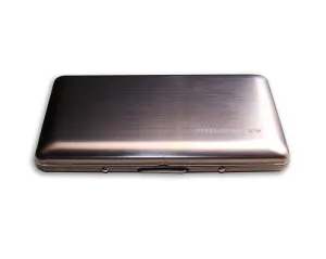 Credit Card Case with RFID Technology - Latest Curved Design Brushed Stainless S