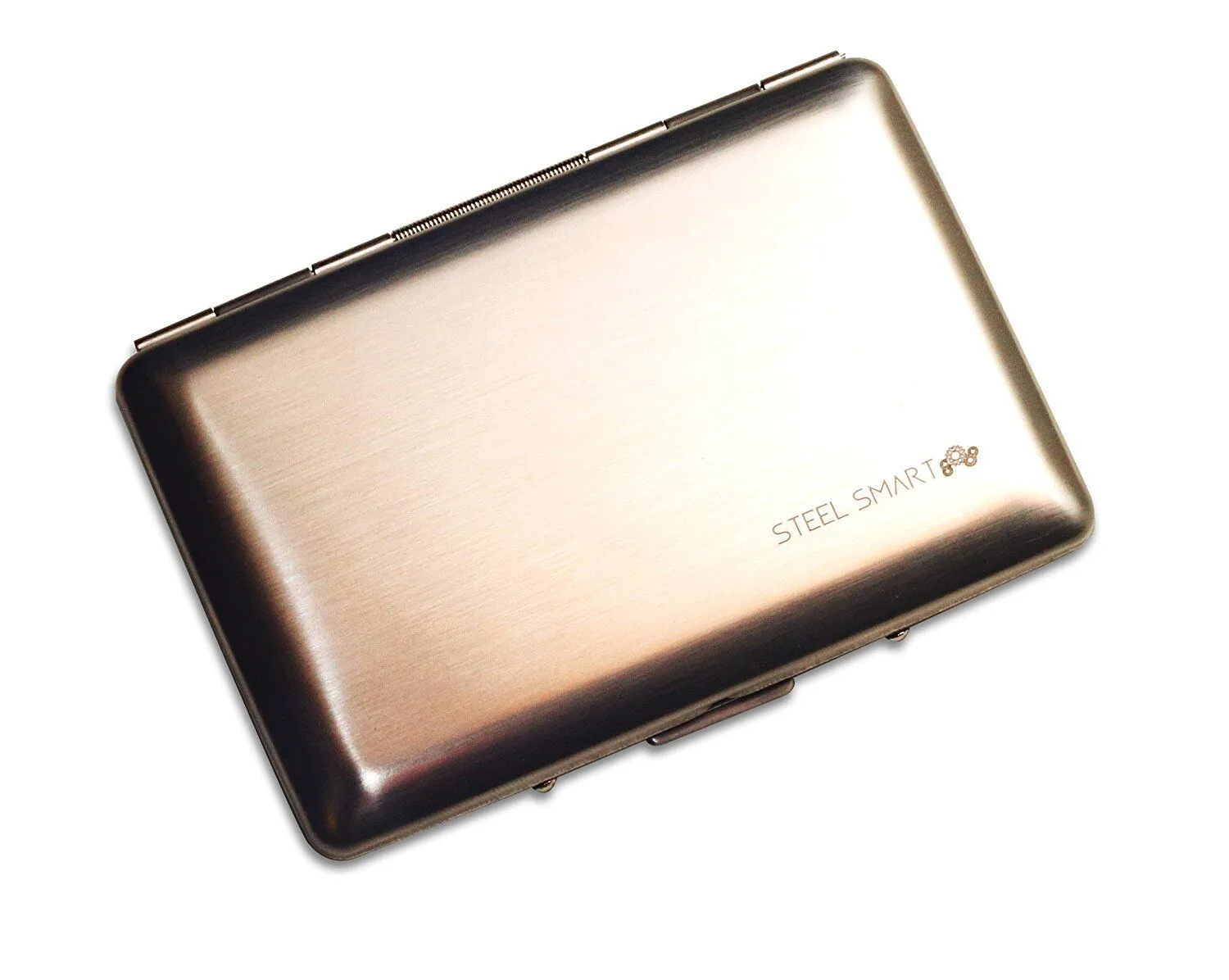 Credit Card Case with RFID Technology - Latest Curved Design Brushed Stainless S
