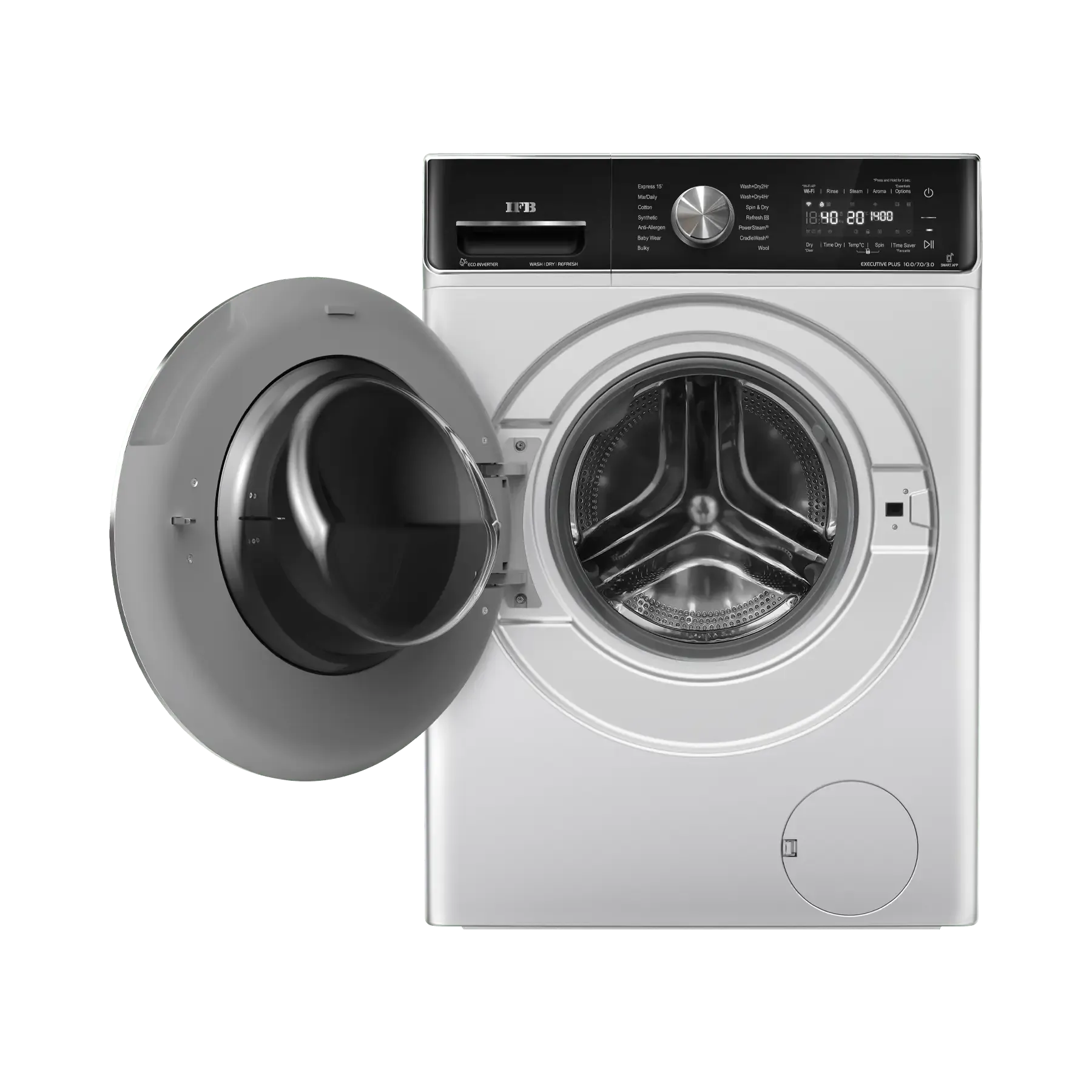 IFB Executive Plus ZXS Washer Dryer  10 /7 /3 kg | 1400 rpm | Rich Silver