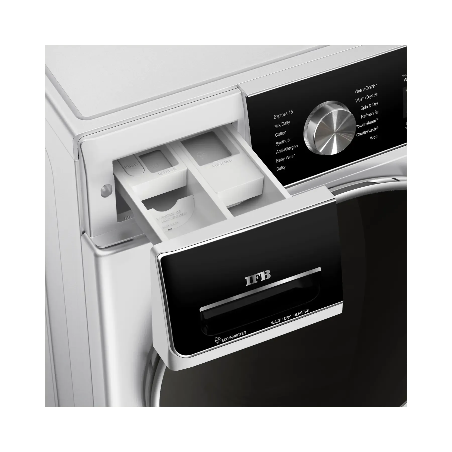 IFB Executive Plus ZXS Washer Dryer  10 /7 /3 kg | 1400 rpm | Rich Silver