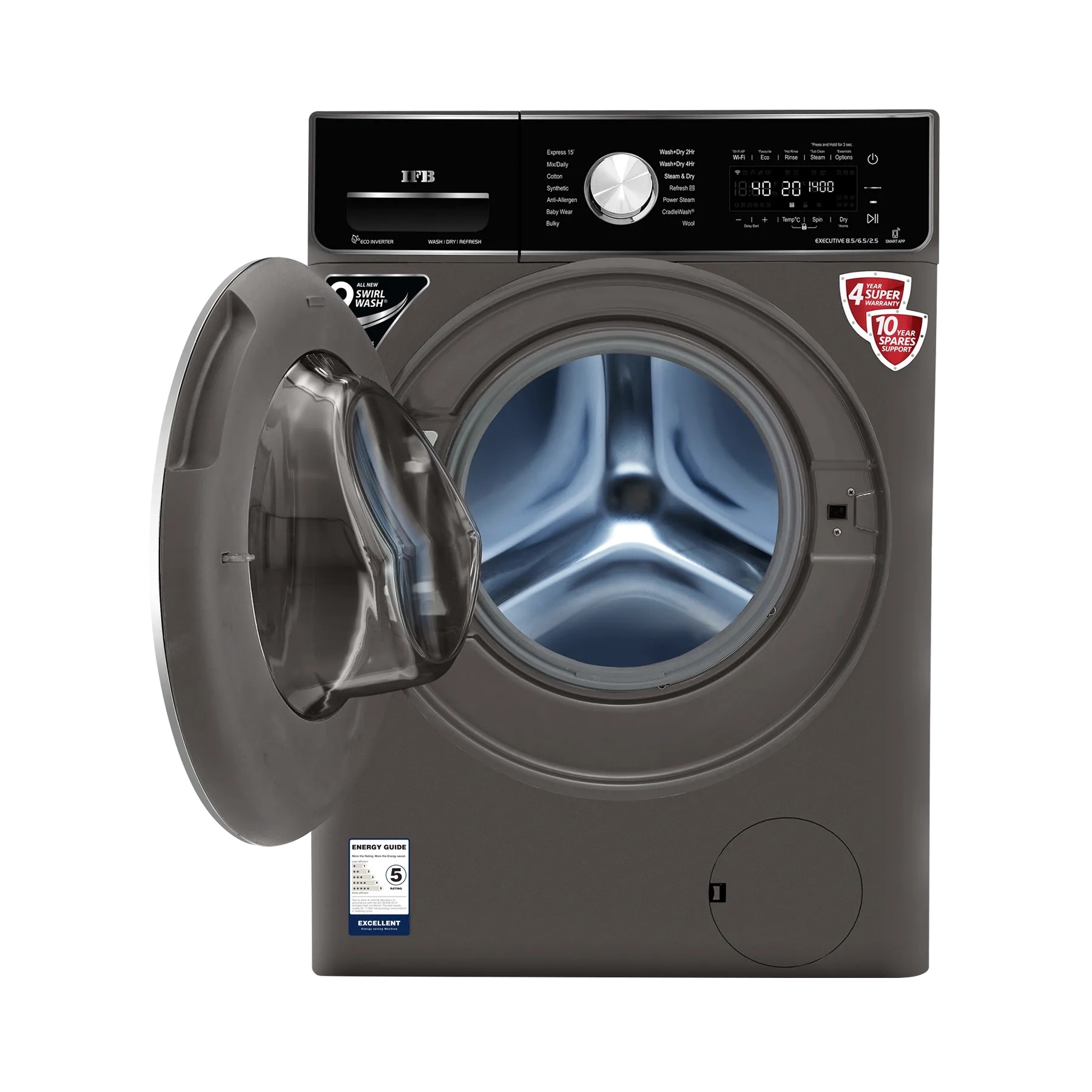 IFB Washer Dryer Executive ZXM 8.5/6.5kg 5 Star Inverter Fully-Automatic Front Loading Washing Machine