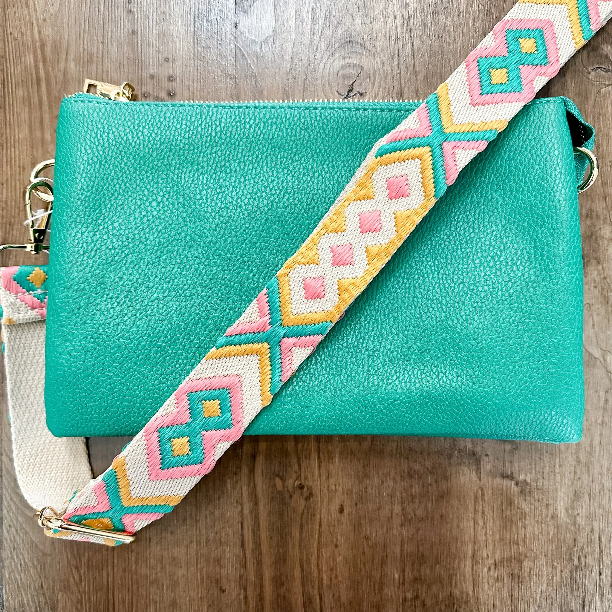 Jen & Co Izzy Crossbody Handbag - Kelly Green