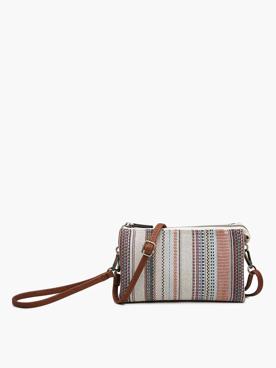 Jen & Co Riley Canvas Crossbody In Boho Rust