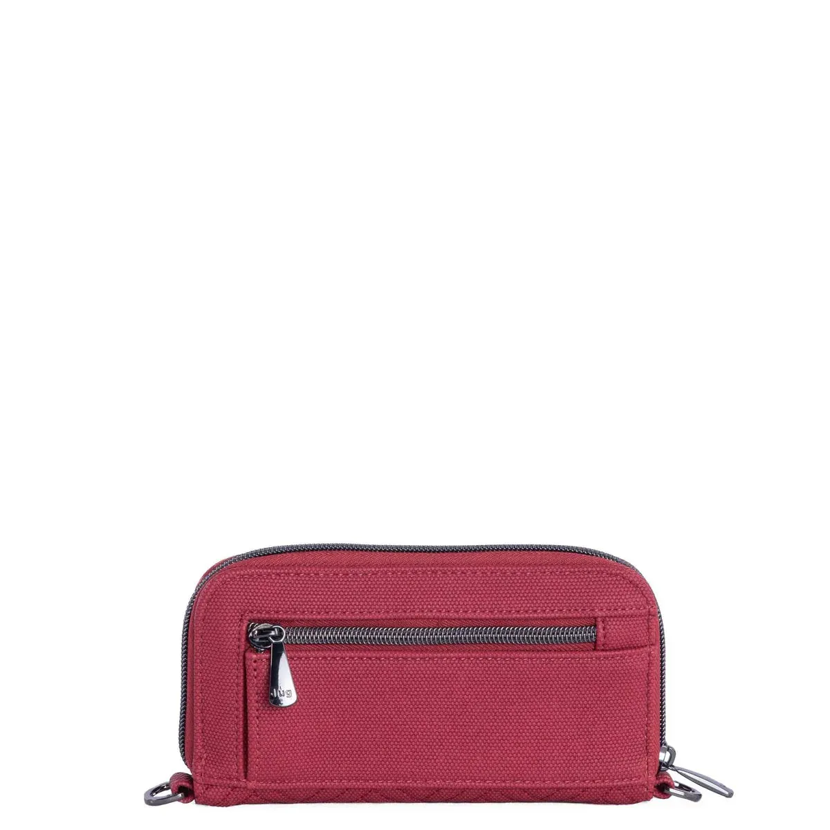 LUG Whirly Matte Luxe VL RFID Wristlet Wallet in Rosewood Red