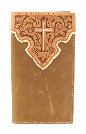 Nocona Overlay/Inlay Cross Rodeo Wallet