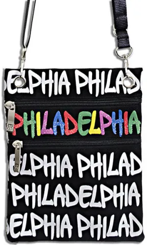 NWPH11 Robin Ruth Neck Wallet - Philadelphia Black/White/Multi